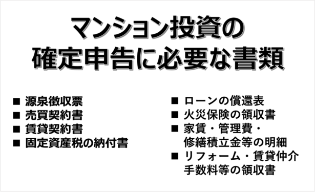 確定申告に必要な書類一覧