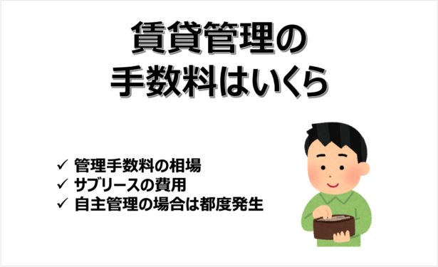 賃貸管理の手数料の一覧